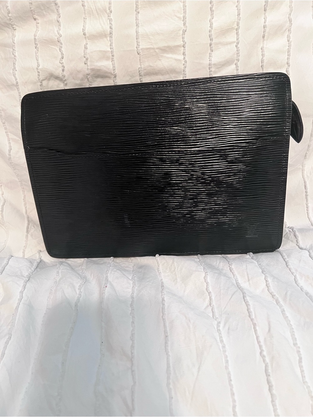 Louis Vuitton Black Epi Leather Clutch